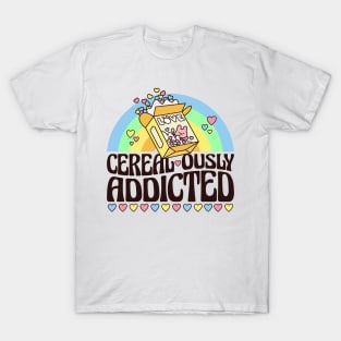 Cereal-ously Funny Kawaii Cereal Pun T-Shirt